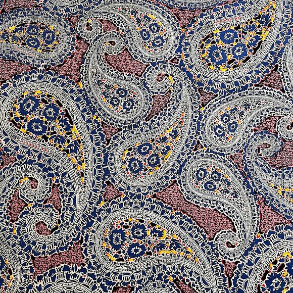 J. Crew No. 2 Paisley Print Lined Pencil Skirt Size 12 Knee Length Business - Picture 8 of 11